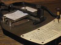 霍列瑞斯式的打孔机(pantograph)