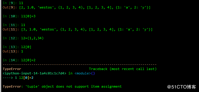 python之列表、元组、字典