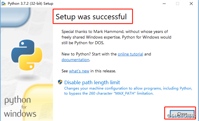 Win10 安装Python3.7