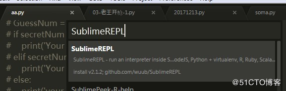 sublime text3--解决python代码运行是不能交互的问题