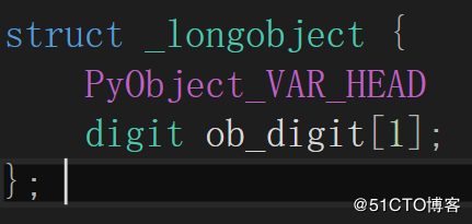 python3 整数类型PyLongObject 和PyObject源码分析